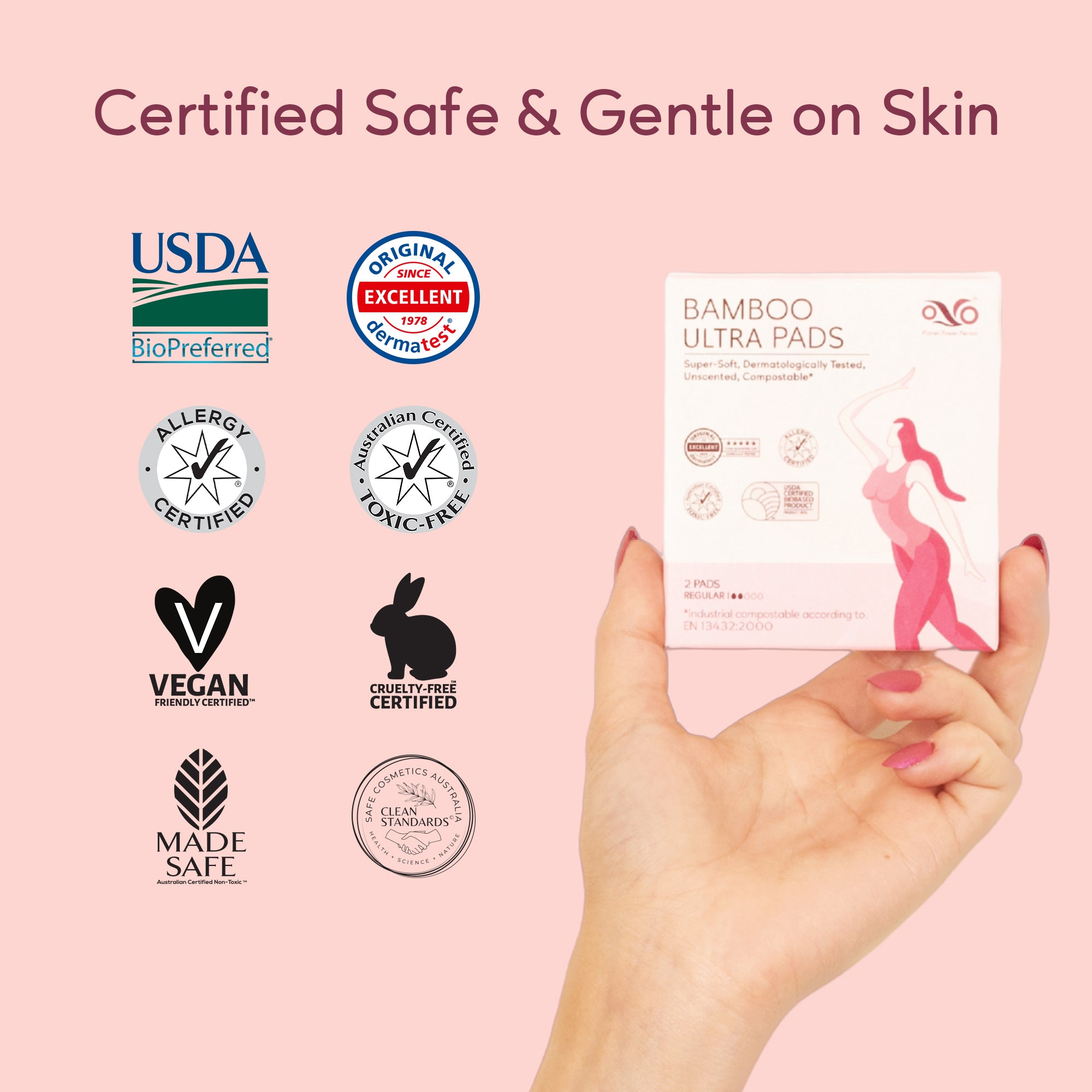 OVO Bamboo Ultra Pads Regular TRAVEL PACK (3 boxes min. order)